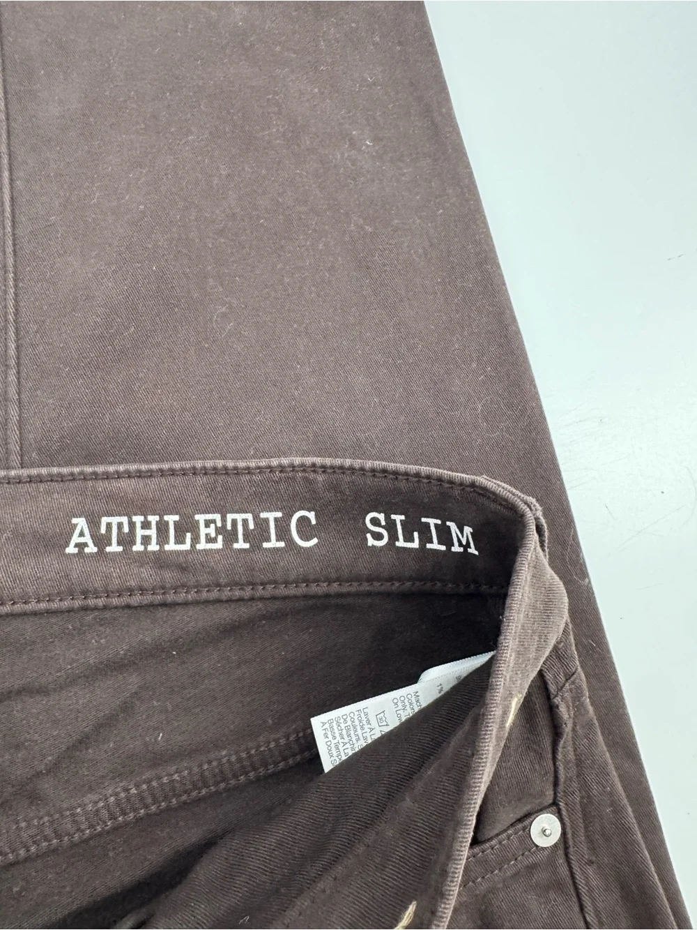Madewell Rich Brown Athletic Slim Fit Jeans Earthcore Casual Cotton Stretch W30